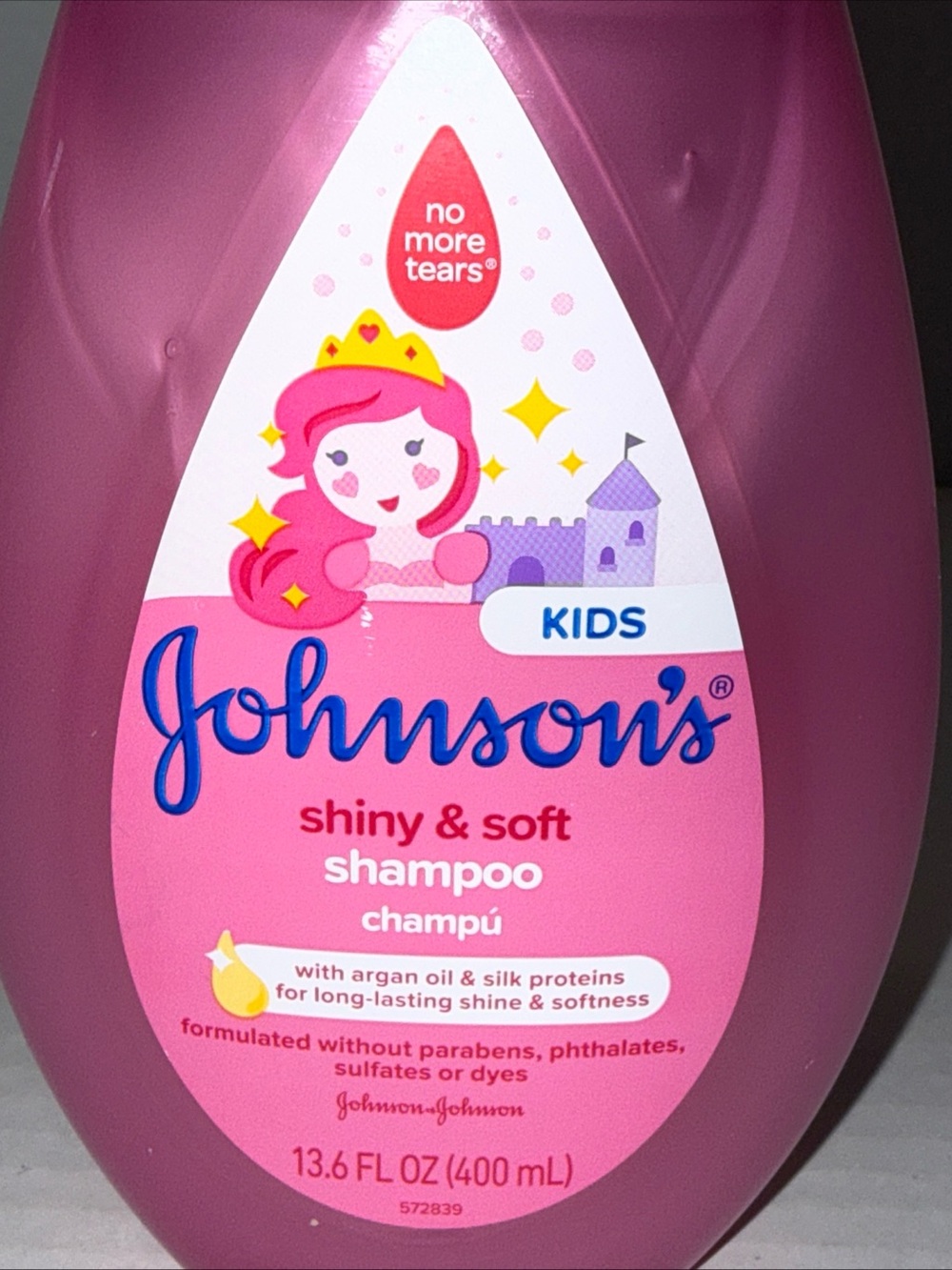Johnson's Kids Shiny & Soft Shampoo — Pink